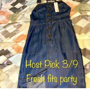 August Winds (Bevello) NWT Overalls Dress